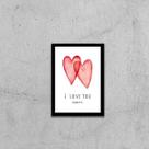 Quadro I Love You Always 45x34cm - com vidro