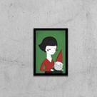 Quadro Ilustração Amelie Poulain 24x18cm