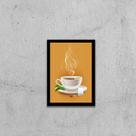 Quadro Ilustração Chá 33x24cm - com vidro