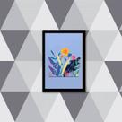 Quadro Ilustração Flores do Campo 24x18cm Quadro Ilustração Flores do Campo 24x18cm