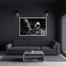 Quadro Índio Tecendo Artesanato
