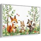 Quadro Infantil - Amigos Exploradores da Floresta Encantada