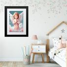Quadro Infantil Anjinha Rezando - 60x48cm Quadro Infantil Anjinha Rezando - 60x48cm