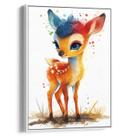 Quadro Infantil - O Encanto do Cervo na Floresta