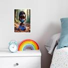 Quadro Infantil Orixá Baby Odé 33x24cm - com vidro