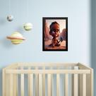 Quadro Infantil Orixá Baby Xangô 24x18cm - com vidro Quadro Infantil Orixá Baby Xangô 24x18cm - com vidro