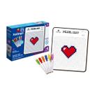 Quadro Infantil Pixel Art Para Colorir Brinquedos Educativos Inclusão TDAH Xalingo 3 anos