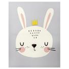 Quadro Infantilcoelho2 com Coroa 40x50 Just Home Collection