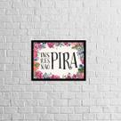Quadro Inspira, Respira, Não Pira 24x18cm