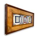 Quadro Janelas de Tiradentes com três azulejos