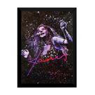 Quadro Janis Joplin Arte Poster Moldurado 42x29 Cm