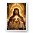 Quadro Jesus com a Eucaristia 30x42cm Quadro Jesus com a Eucaristia 30x42cm