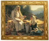 Quadro Jesus Com A Samaritana, Mod.01, Tam.30X25cm. Angelus