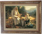 Quadro Jesus com A Samaritana, mod. 01, tam.53x43cm. Angelus
