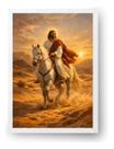 Quadro Jesus Com Cavalo No Deserto 15x21cm