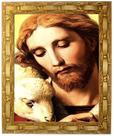 Quadro Jesus Cristo, O Bom Pastor, Mod.05, 30x25cm. Angelus