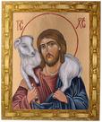 Quadro Jesus Cristo, O Bom Pastor, Mod.06, 30x25cm. Angelus