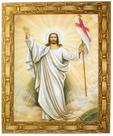 Quadro Jesus Cristo Ressuscitado, Mod. 01, 30X25cm. Angelus