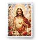 Quadro Jesus em Atmosfera do Imaculado Coração 15x21cm Quadro Jesus em Atmosfera do Imaculado Coração 15x21cm