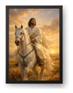 Quadro Jesus Em Cavalo Branco Ao Nascer Do Sol 15x21cm