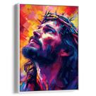 Quadro Jesus Em Luz Divina e Sacrifício Eterno