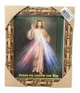 Quadro Jesus Misericordioso 20x25cm Resinado Com Vidro Quadro Jesus Misericordioso 20x25cm Resinado Com Vidro