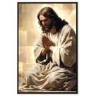 Quadro Jesus o Salvador Geométrico com Moldura 63x93cm Quadro Jesus o Salvador Geométrico com Moldura 63x93cm