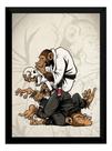 Quadro Jiu Jitsu Decoração Dojo Arte Macacos