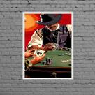 Quadro Jogatina Poker Night 24x18cm Quadro Jogatina Poker Night 24x18cm