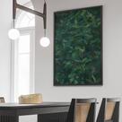 Quadro Jungle - Abstrato - Moldura Caixa + Foam + Vidro em Vários Tamanhos - Artfine