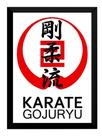 Quadro Karate Goju-ryu Decoração Academia Dojo Arte Marcial Quadro Karate Goju-ryu Decoração Academia Dojo Arte Marcial