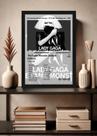 Quadro Lady Gaga The Fame Monster (Black&white) Com Vidro Tamanho:21cm x 30cm (A4) Quadro Lady Gaga The Fame Monster (Black&white) Com Vidro Tamanho:21cm x 30cm (A4)