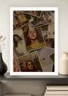Quadro Lana DelRey com Vidro e Moldura Branca Quadro Lana DelRey com Vidro e Moldura Branca