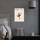 Quadro Laranja Bauhaus - Running Man 24x18cm - com vidro Quadro Laranja Bauhaus - Running Man 24x18cm - com vidro