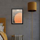 Quadro Laranja Bauhaus - Solar Mesh 45x34cm