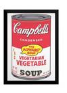 Quadro Lata Sopa Vegetariana Arte Tipo Andy Warhol Vegano