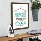 QUADRO LAVANDERIA Roupa Suja - Quadro Novo