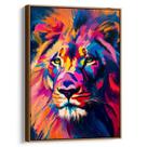 Quadro Leão Colorido dos Sonhos Vibrantes