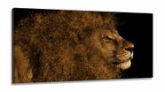 Quadro Leão De Judá Para Corredor Hall Emem Tecido Canvas 130x60