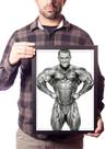 Quadro Lee Priest Poster Na Moldura Decoração Academia