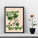 Quadro Lei Da Atração - Eu Atraio Sorte 33x24cm - com vidro
