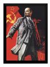 Quadro Lenin Revolucionário Comunista Cartaz Moldurado