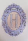 Quadro Letra H em Mdf Azul Quadro Letra H em Mdf Azul