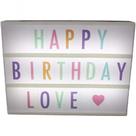 Quadro Letreiro De Cinema Luminoso 30x23cm Light Box - Preto - Letras Coloridas Quadro Letreiro De Cinema Luminoso 30x23cm Light Box - Preto - Letras Coloridas