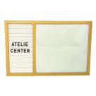 Quadro Letreiro M Com Lousa Mensagem Decorativa Recado Com Letras