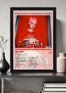 Quadro Lil Peep HELLBOY (Light) Com Vidro e Moldura Tamanho:21cm x 30cm (A4)