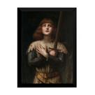 Quadro Linda Arte Pintura Joana Darc Paul Antoine 42x29cm