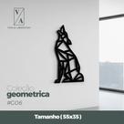 Quadro Lobo Uivando Geométrico G06 Quadro Lobo Uivando Geométrico G06