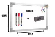 Quadro Lousa Branco Magnético Color 60X40 Mol Aluminio Stalo