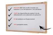 Quadro Lousa Branco UV Soft Colors 60X40 Mold Carvalho Stalo